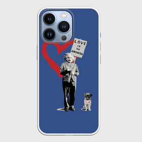 Чехол для iPhone 13 Pro с принтом Любовь это ответ | Banksy в Кировске,  |  | art | banksy | street art | арт | бэнкси | граффити | со смыслом | сосмыслом | стритарт
