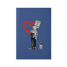 Обложка для паспорта матовая кожа с принтом Любовь это ответ | Banksy в Кировске, натуральная матовая кожа | размер 19,3 х 13,7 см; прозрачные пластиковые крепления | art | banksy | street art | арт | бэнкси | граффити | со смыслом | сосмыслом | стритарт