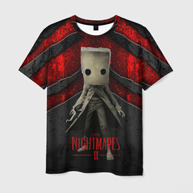 Мужская футболка 3D с принтом Little Nightmares 2 в Кировске, 100% полиэфир | прямой крой, круглый вырез горловины, длина до линии бедер | little nightmares | игра | страшилка | страшная игра | ужас | хоррор