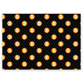 Поздравительная открытка с принтом БИТКОИН | BITCOIN (Z) в Кировске, 100% бумага | плотность бумаги 280 г/м2, матовая, на обратной стороне линовка и место для марки
 | binance coin | bitcoin | blockchain | btc | cardano | crypto | ethereum | litecoin | polkadot | tether | xrp | биткоин | блокчейн | валюта | деньги | криптовалюта | майнер | майнинг | цифровая валюта | цифровое золото | эфир