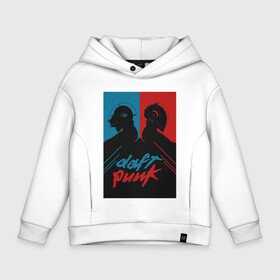 Детское худи Oversize хлопок с принтом Daft Punk в Кировске, френч-терри — 70% хлопок, 30% полиэстер. Мягкий теплый начес внутри —100% хлопок | боковые карманы, эластичные манжеты и нижняя кромка, капюшон на магнитной кнопке | cyberpunk | daft | daftpunk | electronic | get | guy | guy manuel | human | lucky | music | punk | robot | rock | thomas | дафт | дафтпанк | киберпанк | музыка | ню диско | панк | робот | рок | техно | томас | электро | электроник рок