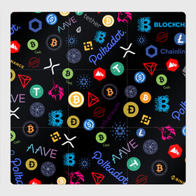 Магнитный плакат 3Х3 с принтом BITCOIN PATTERN | БИТКОИН(Z) в Кировске, Полимерный материал с магнитным слоем | 9 деталей размером 9*9 см | binance coin | bitcoin | blockchain | btc | cardano | crypto | ethereum | litecoin | polkadot | tether | xrp | биткоин | блокчейн | валюта | деньги | криптовалюта | майнер | майнинг | цифровая валюта | цифровое золото | эфир
