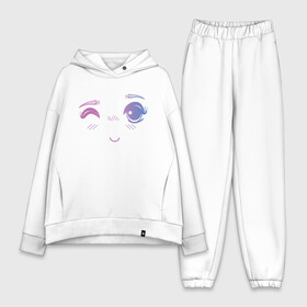 Женский костюм хлопок Oversize с принтом Anime Eye в Кировске,  |  | anime | cute | eye | face | girl | аниме | арт | брови | взгляд | глаза | девушка | лицо | милое | подмигивает | подмигивание | смущение | улыбка | флирт