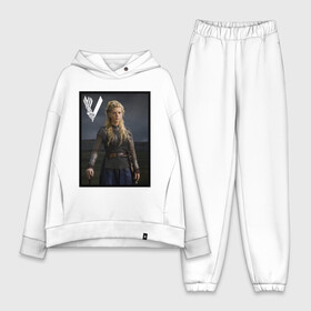 Женский костюм хлопок Oversize с принтом Викинги Лагерта | Vikings Lagertha (Z) в Кировске,  |  | lagerta | lagertha | lodbrok | normanni | ragnarr | viking | vikingar | vikingene | vikinger | vikings | вальгала | вальгалла | вальхала | вальхалла | варяги | викинг | викинги | конанг | конунг | лагерта | лодброк | норман | рагнар