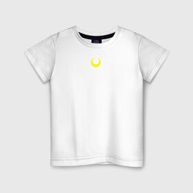 Детская футболка хлопок с принтом Sailor Moon в Кировске, 100% хлопок | круглый вырез горловины, полуприлегающий силуэт, длина до линии бедер | sailor moon | кошка | луна | полумесяц | сейлор мун | сейлормун