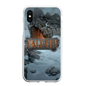 Чехол для iPhone XS Max матовый с принтом Valheim в Кировске, Силикон | Область печати: задняя сторона чехла, без боковых панелей | fantasy | mmo | valheim | valve | валхейм | вальхейм | викинги | выживалка | игра | королевская битва | ммо | ролевая игра | фэнтази