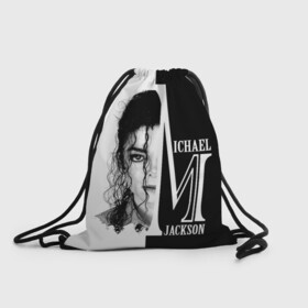 Рюкзак-мешок 3D с принтом Майкл Джексон в Кировске, 100% полиэстер | плотность ткани — 200 г/м2, размер — 35 х 45 см; лямки — толстые шнурки, застежка на шнуровке, без карманов и подкладки | бог танца | красивый звук | милый и очаровательный | самый популярный певец в мире