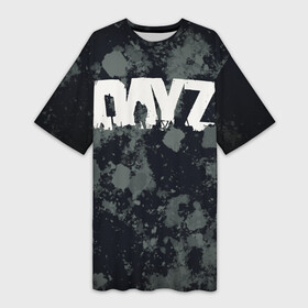 Платье-футболка 3D с принтом DayZ | Mud logo в Кировске,  |  | dayz | dayz logo | mud | standalone | грязь | дейз | дейз логотип