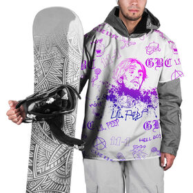 Накидка на куртку 3D с принтом LIL PEEP в Кировске, 100% полиэстер |  | lil peep | lil prince | pink | зарубежная музыка | лил пип | маленький принц