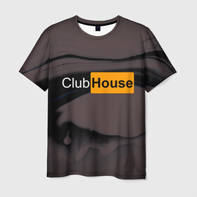 Мужская футболка 3D с принтом Clubhouse Pornhub | Клабхаус  в Кировске, 100% полиэфир | прямой крой, круглый вырез горловины, длина до линии бедер | club | clubhouse | house | invite | инвайт | клабхаус | разводы | сеть | социальная