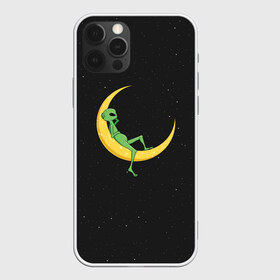 Чехол для iPhone 12 Pro Max с принтом Alien Chilling в Кировске, Силикон |  | 51 | abduction | alien | area | believe | chill | circles | cow | crop | flying | galaxy | moon | saucer | ship | space | галтика | зона | корабль | корова | космос | круг | круги | летающая | луна | на | отдых | полях | пришелец | тарелка