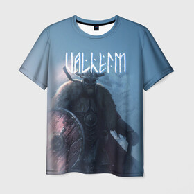 Мужская футболка 3D с принтом Valheim в Кировске, 100% полиэфир | прямой крой, круглый вырез горловины, длина до линии бедер | drakkar | valhalla | valheim | viking | vikings | валхэйм | вальгала | вальхала | вальхейм | викинг | викинги | драккар