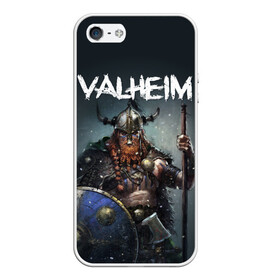 Чехол для iPhone 5/5S матовый с принтом Valheim в Кировске, Силикон | Область печати: задняя сторона чехла, без боковых панелей | drakkar | valhalla | valheim | viking | vikings | валхэйм | вальгала | вальхала | вальхейм | викинг | викинги | драккар