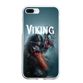 Чехол для iPhone 7Plus/8 Plus матовый с принтом Viking в Кировске, Силикон | Область печати: задняя сторона чехла, без боковых панелей | drakkar | valhalla | valheim | viking | vikings | валхэйм | вальгала | вальхала | вальхейм | викинг | викинги | драккар