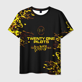 Мужская футболка 3D с принтом TWENTY ONE PILOTS TOP. в Кировске, 100% полиэфир | прямой крой, круглый вырез горловины, длина до линии бедер | 21 pilots | blurryface | fbr | fueled by ramen | fueledbyramen | heathens | heavydirtysoul | josh dun | music | music video | official | stressed out | top | tp | trench | twenty one pilots | twentyonepilots | tyler joseph 