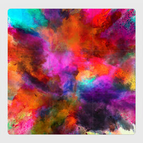 Магнитный плакат 3Х3 с принтом взрыв красок тай дай в Кировске, Полимерный материал с магнитным слоем | 9 деталей размером 9*9 см | взрыв | краска | краски | микс | смесь | тай дай | тайдай | фестиваль | холи | ярко