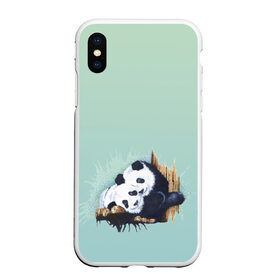 Чехол для iPhone XS Max матовый с принтом акварельные панды в Кировске, Силикон | Область печати: задняя сторона чехла, без боковых панелей | акварель | двое | животные | звери | мило | мишки | обнимашки | панды | пара | природа | рисунок