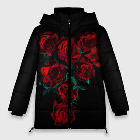 Женская зимняя куртка Oversize с принтом ROSES РОЗЫ в Кировске, верх — 100% полиэстер; подкладка — 100% полиэстер; утеплитель — 100% полиэстер | длина ниже бедра, силуэт Оверсайз. Есть воротник-стойка, отстегивающийся капюшон и ветрозащитная планка. 

Боковые карманы с листочкой на кнопках и внутренний карман на молнии | 8 | day | flowers | girl | girlfriend | girls | granny | love | lovers | march | mommy | moms | roses | women | womens | бабуля | бабушка | девушка | девушки | день | жена | женский | женщина | любовь | мама | мамуля | марта | розы | сестра | си