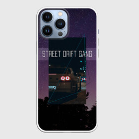 Чехол для iPhone 13 Pro Max с принтом Street Drift Gang | Дрифт в Кировске,  |  | Тематика изображения на принте: drift | gang | gtr | jdm | king | nissan | skyline | street | геометрия | годзилла | город | дрифт | дрифта | звездное | звезды | король | космос | небо | ниссан | ночной | скай | скайлайн | улица | уличного | фонк