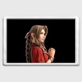 Магнит 45*70 с принтом Final Fantasy VII Remake в Кировске, Пластик | Размер: 78*52 мм; Размер печати: 70*45 | волосы | клауд страйф | тифа локхарт