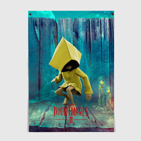 Постер с принтом Little Nightmares 2 в Кировске, 100% бумага
 | бумага, плотность 150 мг. Матовая, но за счет высокого коэффициента гладкости имеет небольшой блеск и дает на свету блики, но в отличии от глянцевой бумаги не покрыта лаком | little nightmares | страшилка | страшная игра | ужас | хоррор