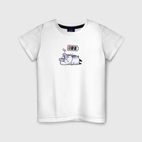 Детская футболка хлопок с принтом Хомячок в Кировске, 100% хлопок | круглый вырез горловины, полуприлегающий силуэт, длина до линии бедер | батарейка | заряд | зарядка | мышка | мышонок | садится батарея | стикеры | хомяк | хомячки