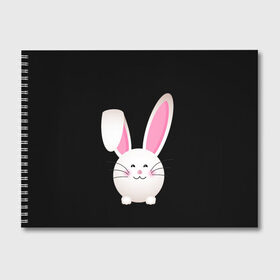 Альбом для рисования с принтом УШАСТИК в Кировске, 100% бумага
 | матовая бумага, плотность 200 мг. | bunny | cartoon | hare | rabbit | зайка | заяц | кролик | мультик | уши