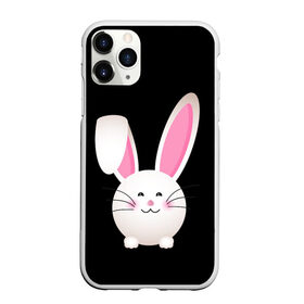 Чехол для iPhone 11 Pro матовый с принтом УШАСТИК в Кировске, Силикон |  | bunny | cartoon | hare | rabbit | зайка | заяц | кролик | мультик | уши
