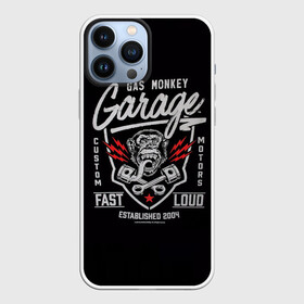 Чехол для iPhone 13 Pro Max с принтом Gas Monkey Garage в Кировске,  |  | garage | gas | monkey | автомобили | гараж | ретро