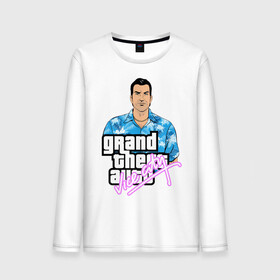 Мужской лонгслив хлопок с принтом Grand Theft Auto Vice City в Кировске, 100% хлопок |  | Тематика изображения на принте: 4 | 5 | five | games | grand theft auto | gta | gta v | los santos | online | rockstar | san andreas | великое авто воровство | гта | гташка | игры | логотип | лос сантос | майкл | мафия | ограбление | онлайн | пеф | рокстар | самп | сан андреас 