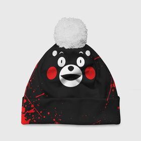 Шапка 3D c помпоном с принтом KUMAMON | КУМАМОН в Кировске, 100% полиэстер | универсальный размер, печать по всей поверхности изделия | bear | japan | japanese | kumamon | kumamoto | аниме | игрушка | кумамон | кумамото сапурайдзу | медведь | мишка | персонаж | талисман | япония