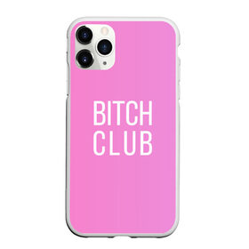 Чехол для iPhone 11 Pro Max матовый с принтом Bitch club в Кировске, Силикон |  | club | pink | клубб бичб пляжб серфинг | розовый