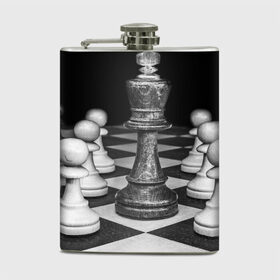 Фляга с принтом Шахматы в Кировске, металлический корпус | емкость 0,22 л, размер 125 х 94 мм. Виниловая наклейка запечатывается полностью | доска | игра | игровая | игры | короли | король | логика | настольная | настольные | пешка | пешки | спорт | туча | шахматный | шахматы