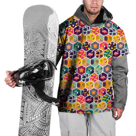 Накидка на куртку 3D с принтом Тропический коллаж в Кировске, 100% полиэстер |  | Тематика изображения на принте: еда | животные | лето | природа | рисунок | текстура | тропики | тропический | фрукты | хипстер