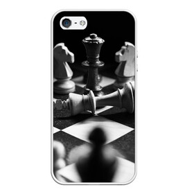 Чехол для iPhone 5/5S матовый с принтом Шахматы в Кировске, Силикон | Область печати: задняя сторона чехла, без боковых панелей | доска | игра | игровая | игры | конь | короли | король | ладья | логика | настольная | настольные | пешка | пешки | спорт | туча | ферзь | шахматный | шахматы