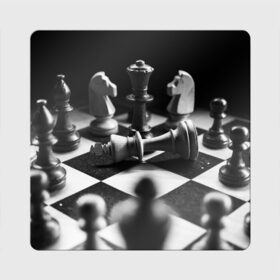 Магнит виниловый Квадрат с принтом Шахматы в Кировске, полимерный материал с магнитным слоем | размер 9*9 см, закругленные углы | Тематика изображения на принте: доска | игра | игровая | игры | конь | короли | король | ладья | логика | настольная | настольные | пешка | пешки | спорт | туча | ферзь | шахматный | шахматы