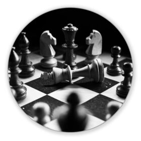 Коврик для мышки круглый с принтом Шахматы в Кировске, резина и полиэстер | круглая форма, изображение наносится на всю лицевую часть | доска | игра | игровая | игры | конь | короли | король | ладья | логика | настольная | настольные | пешка | пешки | спорт | туча | ферзь | шахматный | шахматы