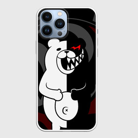 Чехол для iPhone 13 Pro Max с принтом MONOKUMA | МОНОКУМА | DANGANRO в Кировске,  |  | anime | bear | black  white | danganronpa | kurokuma | monodam | monokuma | monomi | monotaro | rabbit | school | shirokuma | аниме | главарь | мoноми | монокума | черно белый | школа