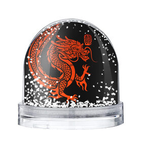 Снежный шар с принтом RED CHINA DRAGON в Кировске, Пластик | Изображение внутри шара печатается на глянцевой фотобумаге с двух сторон | china | china dragon | red dragon | без крыльев | дракон змея | китай | китайские символы | китайский дракон | красный дракон | символ