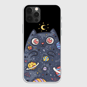 Чехол для iPhone 12 Pro Max с принтом КОСМИЧЕСКИЙ КОТ в Кировске, Силикон |  | Тематика изображения на принте: артемис | астероиды | вселенная | галактика | диана | звезды | кометы | космос | кот | котенок | котик | луна | месяц | ночь | планеты | сейлор мун | туманность | черная кошка