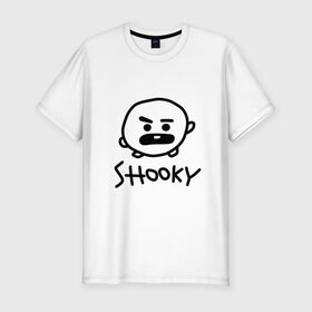 Мужская футболка хлопок Slim с принтом SHOOKY | BTS в Кировске, 92% хлопок, 8% лайкра | приталенный силуэт, круглый вырез ворота, длина до линии бедра, короткий рукав | army | bangtan boys | bt21 | bts | bts stickers | chimmy | cooky | k pop | koya | mang | monster | rap monster | rapmon | rj | rm | shooky | tata | van | бтс | ви | джей хоуп | джонгук | кейпоп | реп монстр | стикеры bts | сюга | чимин | чин