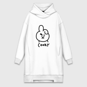 Платье-худи хлопок с принтом COOKY | BTS в Кировске,  |  | army | bangtan boys | bt21 | bts | bts stickers | chimmy | cooky | k pop | koya | mang | monster | rap monster | rapmon | rj | rm | shooky | tata | van | бтс | ви | джей хоуп | джонгук | кейпоп | реп монстр | стикеры bts | сюга | чимин | чин