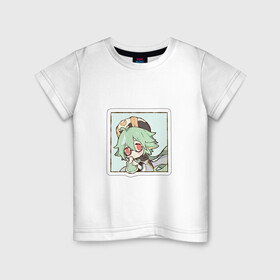 Детская футболка хлопок с принтом Сахароза в Кировске, 100% хлопок | круглый вырез горловины, полуприлегающий силуэт, длина до линии бедер | арт | милая девочка | рисунок | сахароза | учёный | чиби | чиби персонаж