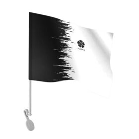 Флаг для автомобиля с принтом Чёрный клевер, в Кировске, 100% полиэстер | Размер: 30*21 см | anime | black clover | аниме | боевик | буракку куро:ба | кино | комедия | магия | мультфильм | фэнтези | черный клевер | японская сёнэн манга
