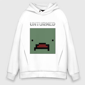 Мужское худи Oversize хлопок с принтом UNTURNED в Кировске, френч-терри — 70% хлопок, 30% полиэстер. Мягкий теплый начес внутри —100% хлопок | боковые карманы, эластичные манжеты и нижняя кромка, капюшон на магнитной кнопке | game | unturned | unturned 2 | zombie | айди предмета | антюрнед | зомби | игра | инди | кубы | нельсон.