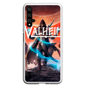 Чехол для Honor 20 с принтом Valheim. в Кировске, Силикон | Область печати: задняя сторона чехла, без боковых панелей | esport | games | valheim | валхейм | вальхейм | игроки | игролюбители | игроманы | игры | киберспорт | симулятор выживания | скандинавская мифология | экшен