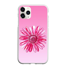 Чехол для iPhone 11 Pro матовый с принтом розовая ромашка в Кировске, Силикон |  | акварель | арт | весна | гортензия | лето | природа | рисунок | розовый | ромашка | свежесть | цветок | цветы | яркий | ярко