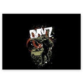 Поздравительная открытка с принтом DayZ в Кировске, 100% бумага | плотность бумаги 280 г/м2, матовая, на обратной стороне линовка и место для марки
 | arma 2 | biohazard | day z | dayz | дэйз | зомби | игры | нива | солдат