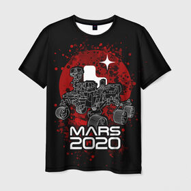 Мужская футболка 3D с принтом МАРС 2020, Perseverance в Кировске, 100% полиэфир | прямой крой, круглый вырез горловины, длина до линии бедер | Тематика изображения на принте: mars 2020 | nasa | perseverance | космос | марс | марс 2020 | марсоход | персеверенс