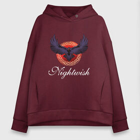 Женское худи Oversize хлопок с принтом Nightwish Черный Ворон в Кировске, френч-терри — 70% хлопок, 30% полиэстер. Мягкий теплый начес внутри —100% хлопок | боковые карманы, эластичные манжеты и нижняя кромка, капюшон на магнитной кнопке | Тематика изображения на принте: black raven | finland | imaginaerum | metal | nightwish merch | nightwish мерч | opera | raven | symphony | tarja turunen | wishmaster | world tour | женский вокал | марко хиетала | мировой тур | найтвиш | опера | симфоник метал | тарья турунен